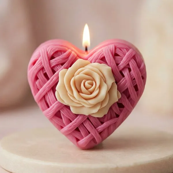 Pack_Of_2_Pink_Premium_Wax_Heart_Candle_For_Home_Decor