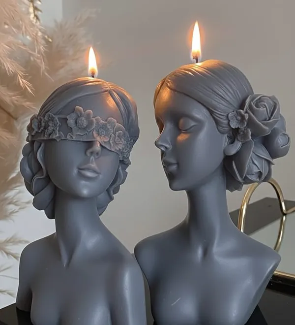 Pack_Of_2_Grey_Premium_Wax_Ladies_In_Beauty_Candle_For_Home_Decor