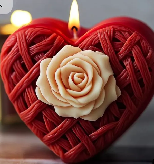 Pack_Of_2_Red_And_Off_White_Premium_Wax_Heart_Candle_For_Home_Decor