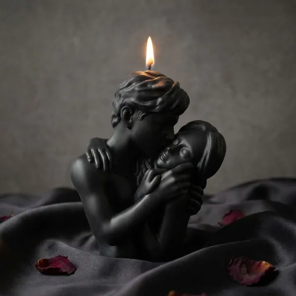 Black_Premium_Wax_Romantic_Couple_Embrace_Decorative_Candle_For_Home_Decor