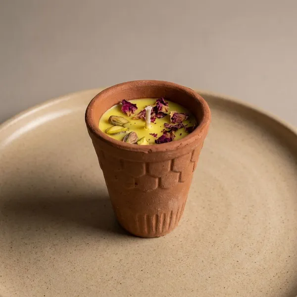 Pack_Of_2_Yellow_And_Brown_Premium_Wax_Kesari_Kulhad_Candle_For_Home_Decor