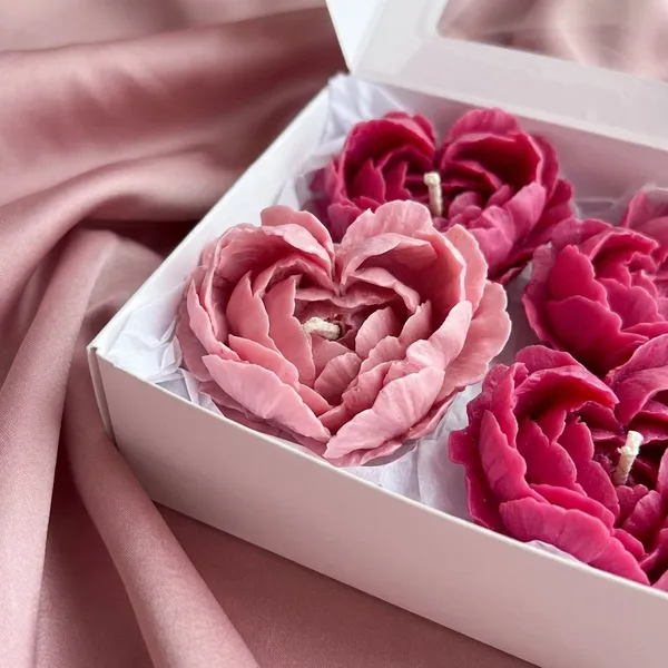 Pack_Of_4_Pink_Premium_Wax_Heart_In_Bloom_Candle_For_Home_Decor