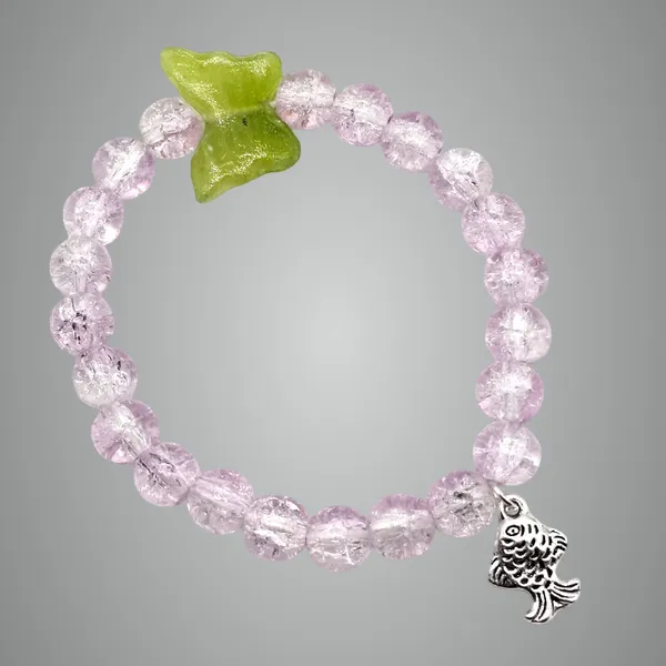 Light_Purple_Glass_Premium_Glass_Bead_Bracelet_For_Unisex