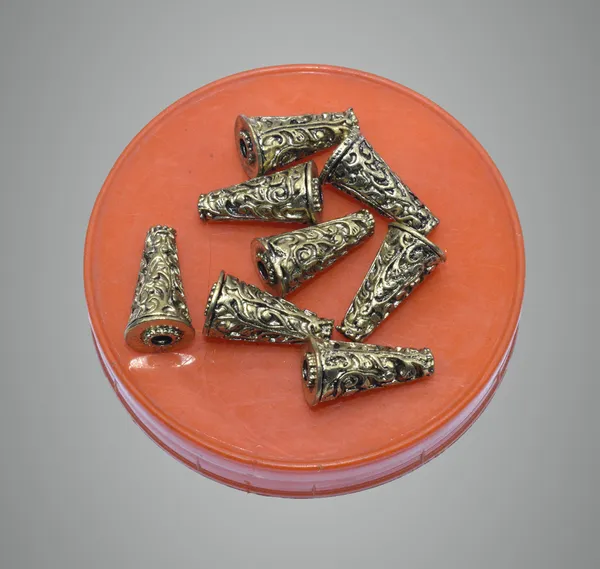 Golden_Tibetan_Alloy_Premium_Cone_Bead_Caps_For_Jewellery_Making
