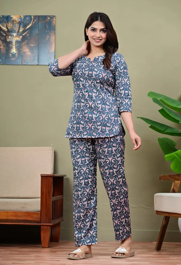 Steel_Blue_Cotton_Co-Ord_Set_For_Women