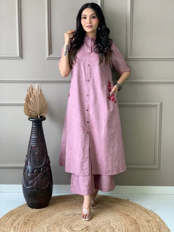 Rose_Pink_Cotton_Co-Ord_Set_For_Women