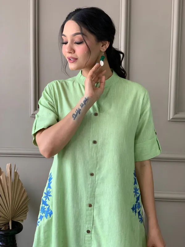 Mint_Green_Cotton_Co-Ord_Set_For_Women