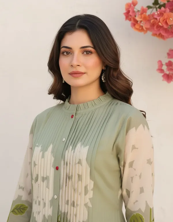 Pastel_Green_Floral_Mul_Cotton_Kurta_Set_For_Women