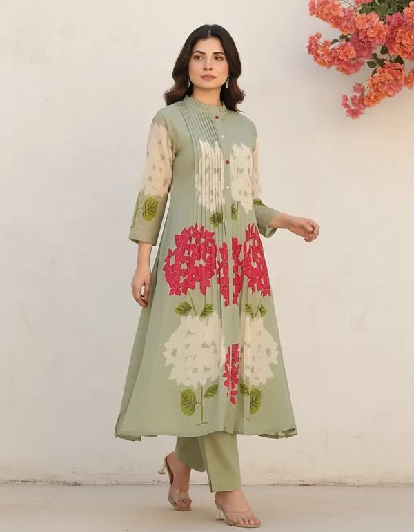 Pastel_Green_Floral_Mul_Cotton_Kurta_Set_For_Women