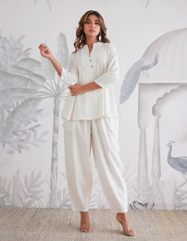 White_Cotton_Co-Ord_Set_For_Women