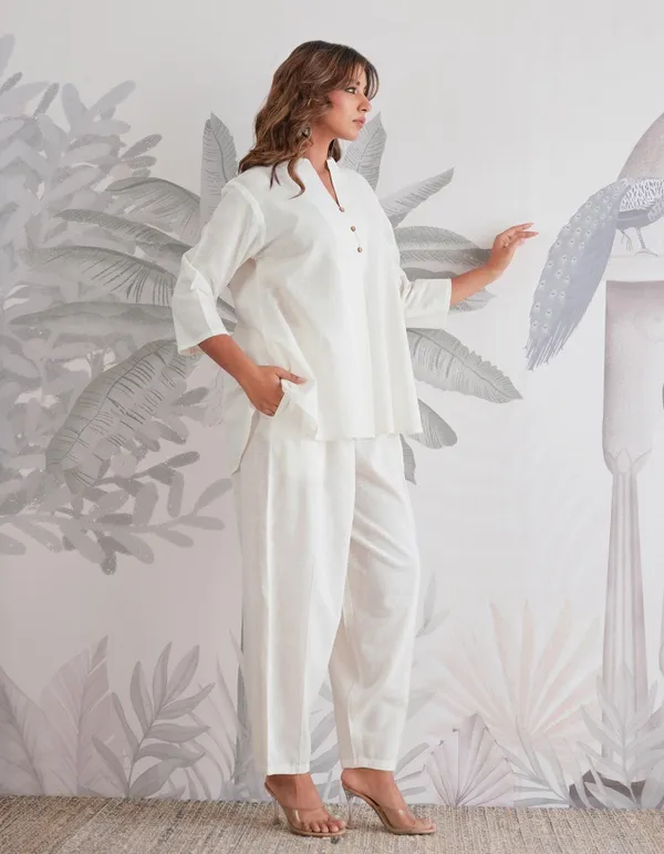 White_Cotton_Co-Ord_Set_For_Women
