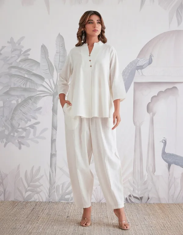 White_Cotton_Co-Ord_Set_For_Women
