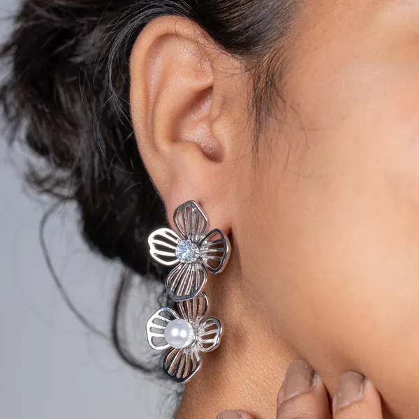 Silver_Twin_Bloom_Studs_Anti_Tarnish_Earring_For_Women_And_Girls