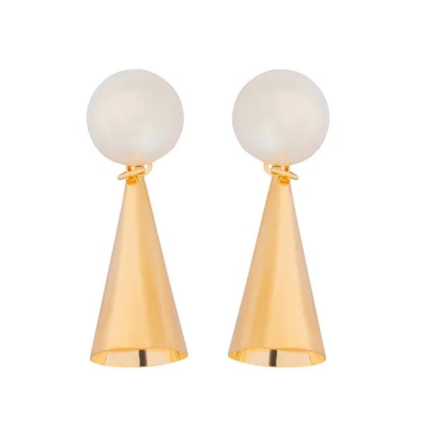 Golden_Cone_Pearl_Drops_Anti_Tarnish_Earring_For_Women_And_Girls