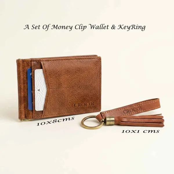 A_Set_Of_Money_Clip_Wallet_&_Key_Ring