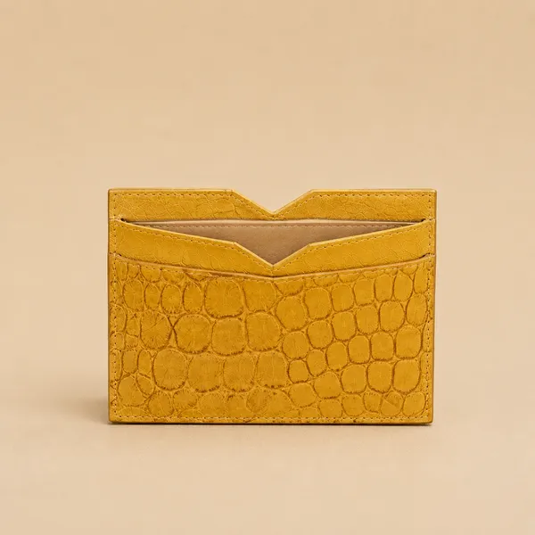 Yellow_Genuine_Leather_Credit_Card_Holder_for_Unisex
