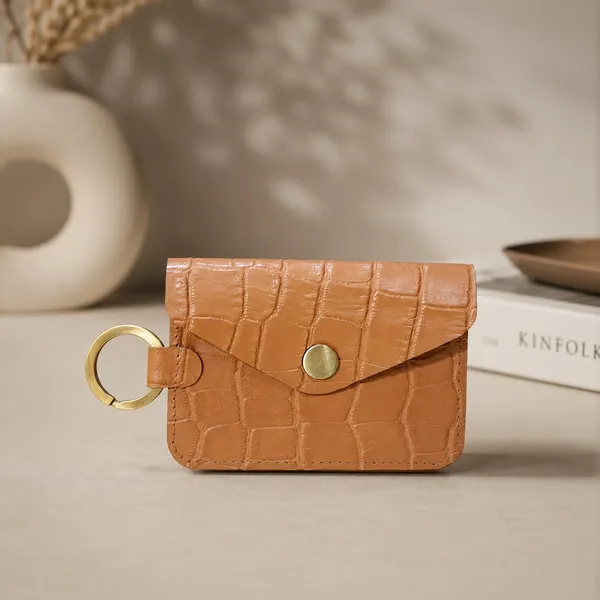 Tan_Genuine_Leather_Pouch_with_key_ring_for_Unisex