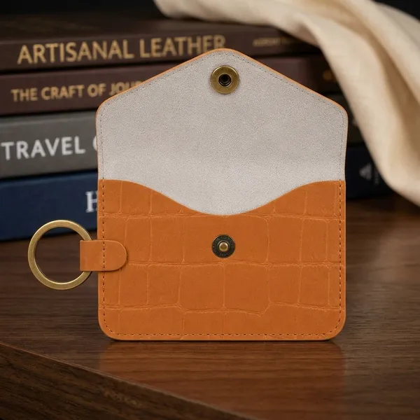 Tan_Genuine_Leather_Pouch_with_key_ring_for_Unisex