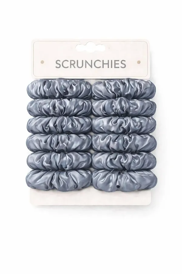 Organza_Scrunchies_For_Women_Gift_Hamper_For_Women_Steel_Blue_Grey