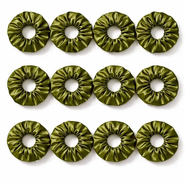 Organza_Scrunchies_For_Women_Gift_Hamper_For_Women_Olive_Green