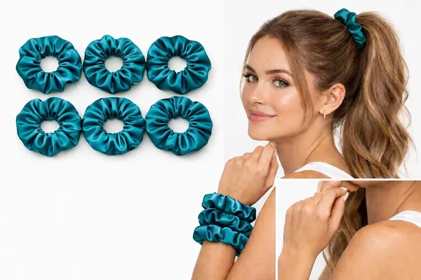 Organza_Scrunchies_For_Women_Gift_Hamper_For_Women_Deep_Turquoise