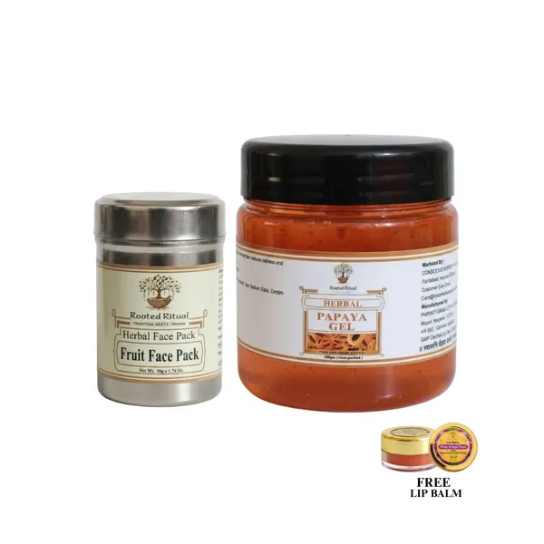 Fruit_Face_Pack_And_Papaya_Gel_Lip_Balm_For_Women_(Pack_Of_2)