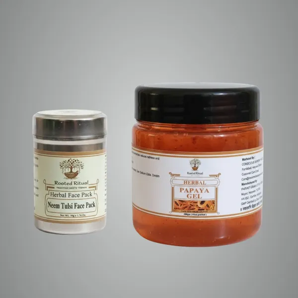 Neem_Tulsi_Face_pack__Papaya_Gel_For_Women_(Pack_Of_2)