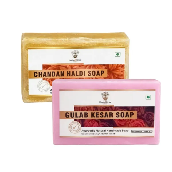 Natural_Chandan_Haldi_And_Gulab_Kesar_Soap_For_Women_(Pack_Of_2)