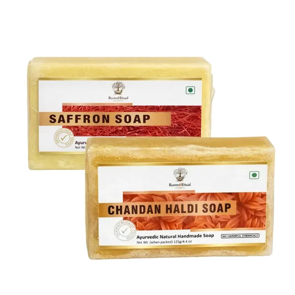 Natural_Saffron_And_Chandan_Haldi_Soap_For_Women_(Pack_Of_2)