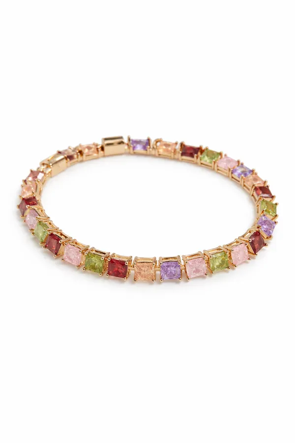 Multicolor_Premium_Brass_Base_Metal_&_Cubic_Zirconia_Tennis_Bracelet_For_Women