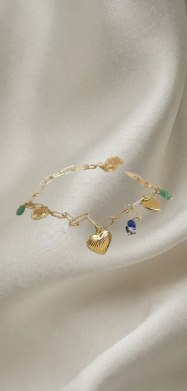 Gold_Plated_Premium_Brass_Base_Metal_&_Glass_Beads_Charm_Bracelet_For_Women