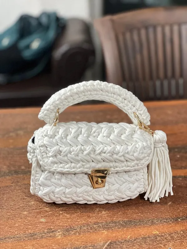 White_Crochet_Purse_White_For_Women