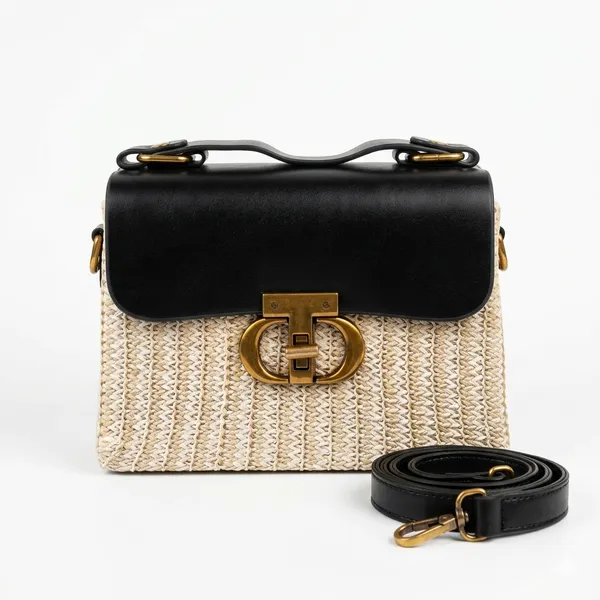 Black_Golden_Weave_Purse_For_Women