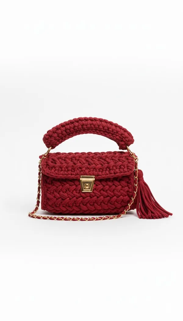 Red_Handmade_Croshet_Elegant_Red_Purse_For_Women