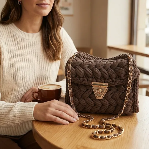 Brown_Crochet_Purse_For_Women