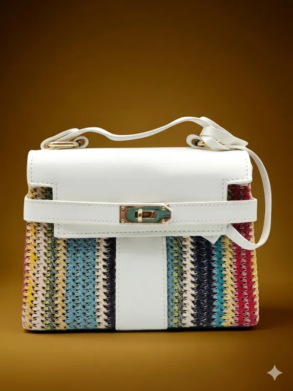 White_Emerald_Loom_Multicolor_Purse