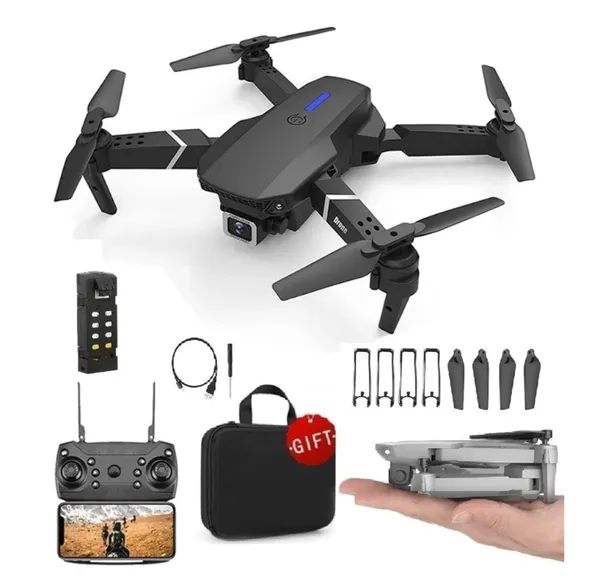 E88_Pro_Mini_Drone_With_4K_Ultra_Hd_Camera,_Wifi_Fpv,_Gesture_Control,_Foldable_Design,_Optical_Flow,_3D_Flips,_Long_Battery_Life,_Portable_Rc_Quadcopter_For_Beginners_&_Professionals_Pack_Of_2