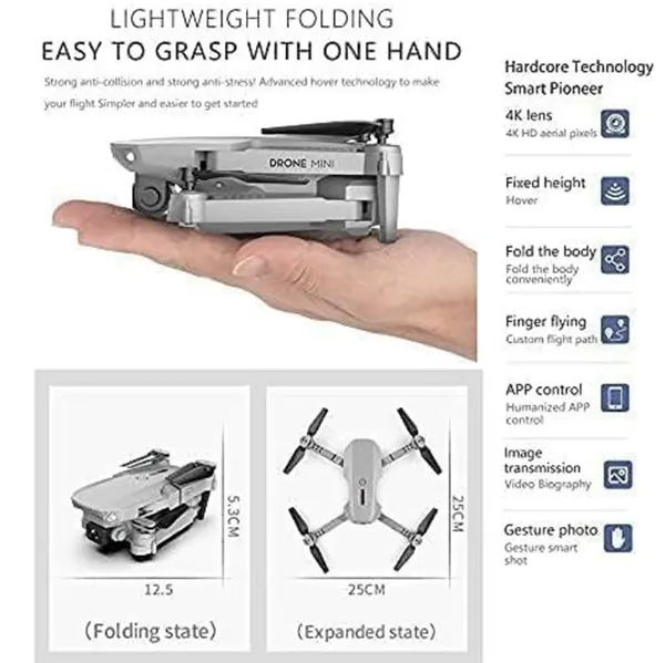 E88_Pro_Mini_Drone_With_4K_Ultra_Hd_Camera,_Wifi_Fpv,_Gesture_Control,_Foldable_Design,_Optical_Flow,_3D_Flips,_Long_Battery_Life,_Portable_Rc_Quadcopter_For_Beginners_&_Professionals_Pack_Of_2