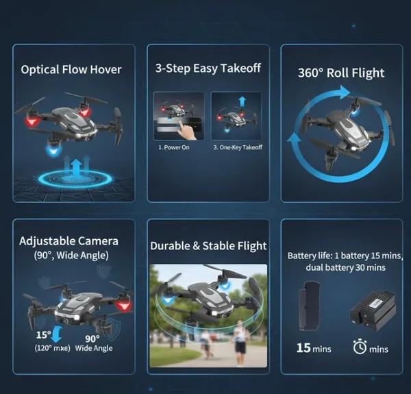 J2_Foldable_Drone_With_Hd_Dual_Camera_|_Remote_Control_Quadcopter_With_Altitude_Hold,_One_Key_Takeoff_&_Landing_|_Multiple_Flight_Modes_Drone_For_Kids_&_Beginners