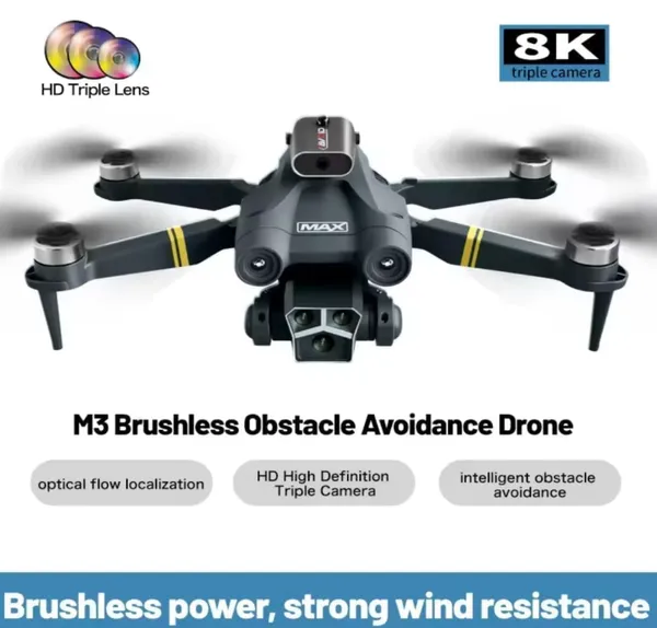M3_Max_Drone_With_4K_Uhd_Foldable_1080P_Hd_Drone_With_Fpv_Live_Video,_Brushless_Motor,_Smart_Gestures_Selfie,_Altitude_Hold,_One_Key_Take_Off/Landing,_3D_Flips,_Headless_Mode_For_Kids_And_Adults.