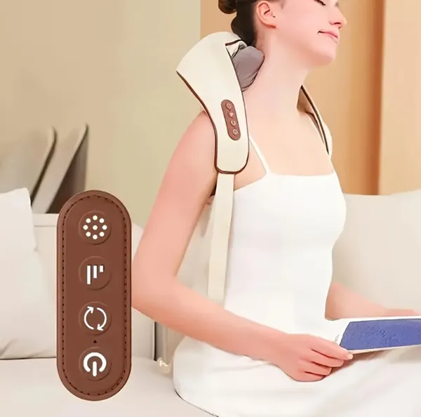 Neck_Massager_For_Cervical_Pain_Relief,Electric_Deep_Tissue_Shiatsu_With_Infrared_Heat_Therapy_5D_Kneading_Massage_Machine_For_Full_Body_Relax,Neck,Muscles,Back,Shoulder,Legs