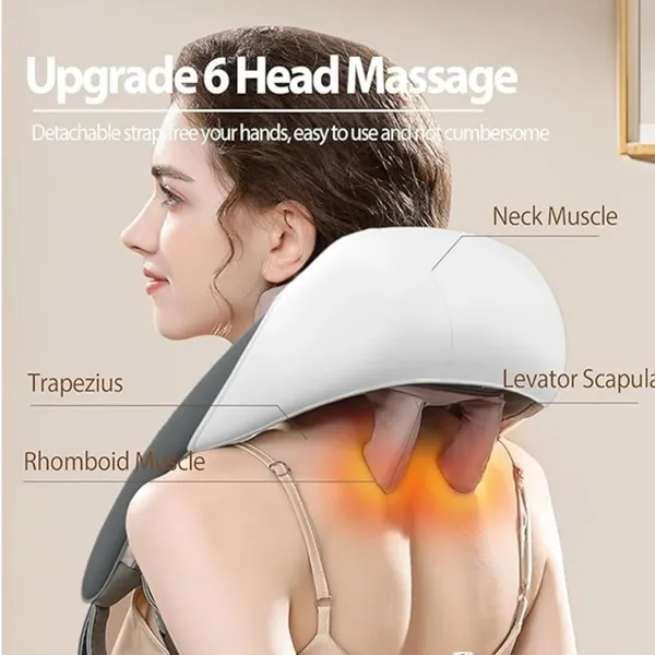 Neck_Massager_For_Cervical_Pain_Relief,Electric_Deep_Tissue_Shiatsu_With_Infrared_Heat_Therapy_5D_Kneading_Massage_Machine_For_Full_Body_Relax,Neck,Muscles,Back,Shoulder,Legs