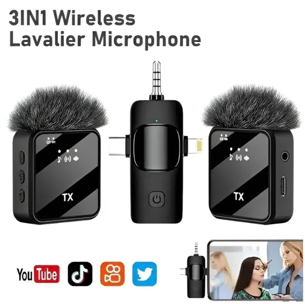 Primate_3-In-1_Wireless_Noise_Reduction_Microphone_For_Smartphone_&_Camera_|_164Ft_Range,_20_Hours_Battery_Life_|_Ideal_For_Youtube,_Vlogging_&_Interviews