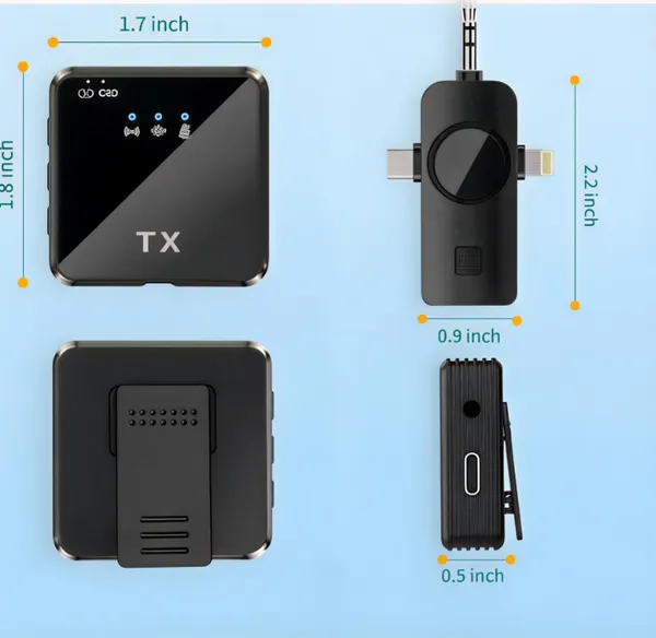 Primate_3-In-1_Wireless_Noise_Reduction_Microphone_For_Smartphone_&_Camera_|_164Ft_Range,_20_Hours_Battery_Life_|_Ideal_For_Youtube,_Vlogging_&_Interviews