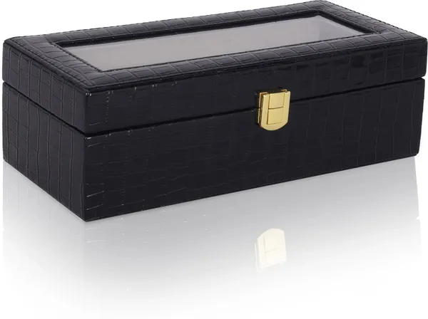 Black_Premium_Leather_Watch_Box_Organizer_For_Unisex