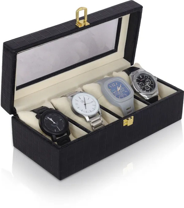 Black_Premium_Leather_Watch_Box_Organizer_For_Unisex