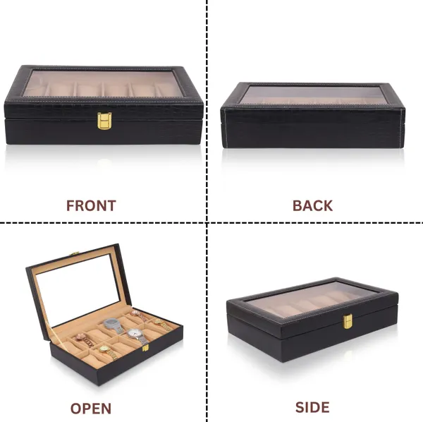 Black_Premium_Pu_Watch_Box_Organizer_For_Unisex