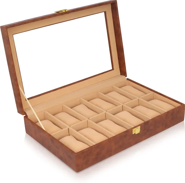 Dark_Brown_Premium_Pu_Leather_Wood_Watch_Box_Organizer_For_Unisex