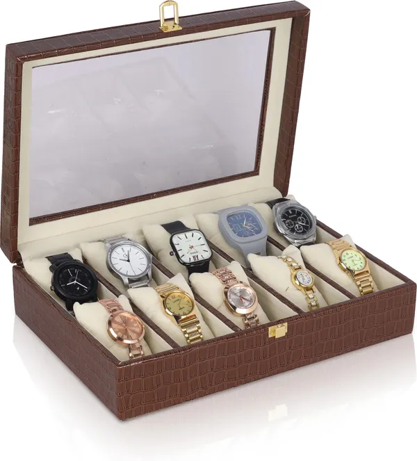 Dark_Brown_Premium_Leather_Watch_Box_Organizer_For_Unisex