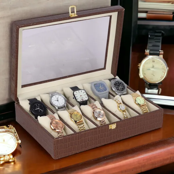 Dark_Brown_Premium_Leather_Watch_Box_Organizer_For_Unisex